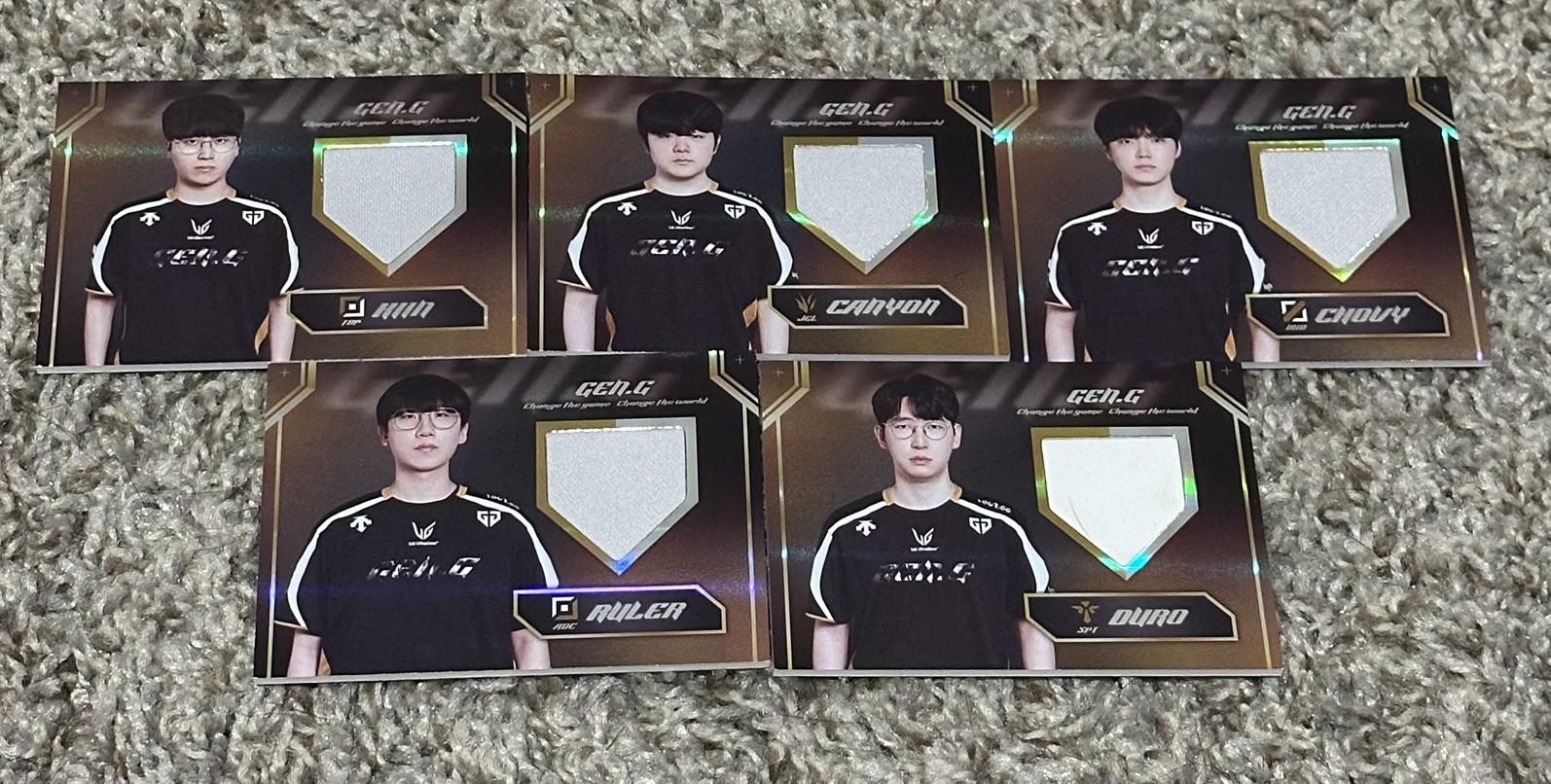 2025 Gen.G LCK Buffun Kiin Canyon Chovy Ruler Duro white patch League of Legends