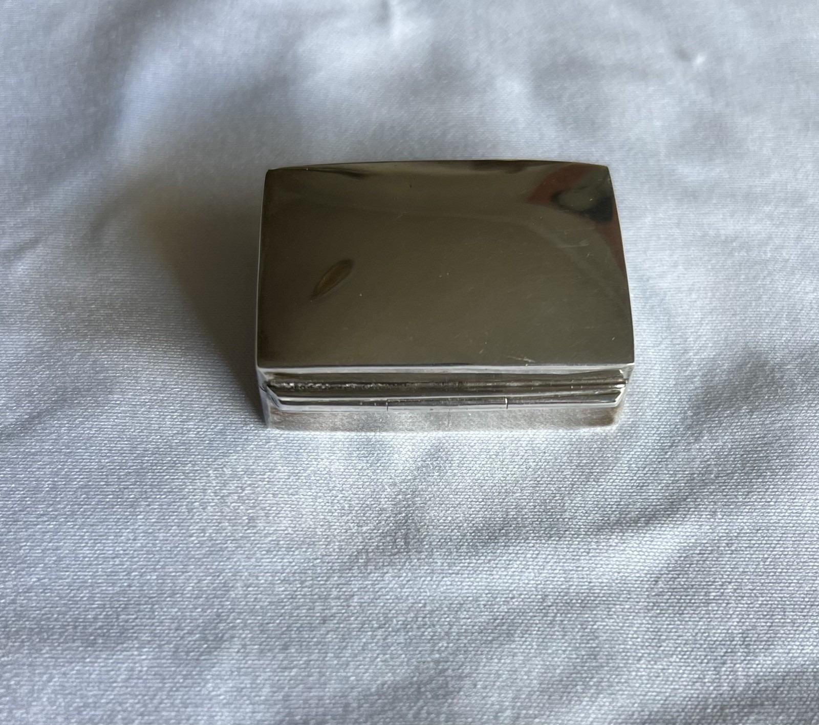 Ari D Norman Sterling Silver Pill Box Vintage 1986 Birmingham 925 Pocket Case 