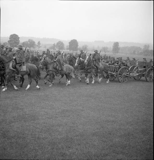 Defilee of the Thurgau Field Artillery Dept 21 Frauenfeld 1949 Old Photo 2 Defilee of the Thurgau Field Artillery Dept 21 Frauenfeld 1949 Old Photo 2