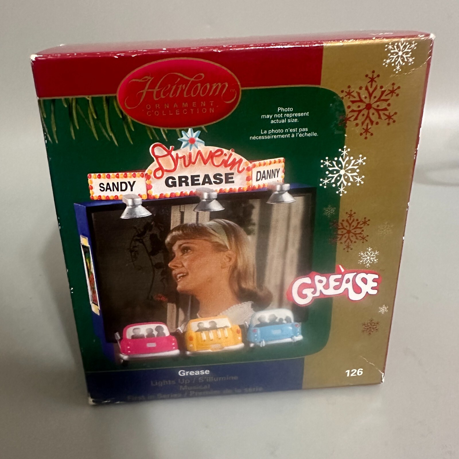 Carlton Cards Grease Drive-In Musical Ornament Lights Hopelessly Devoted To You Carlton Cards Grease Drive-In Musical Ornament Lights Hopelessly Devoted To You