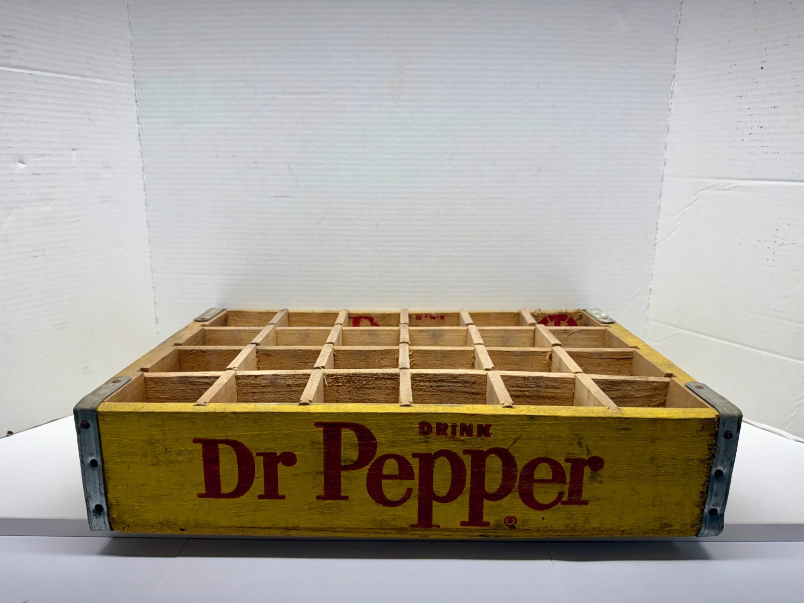 Vintage 1960\'s original wooden Dr. Pepper crate Vintage 1960\'s original wooden Dr. Pepper crate