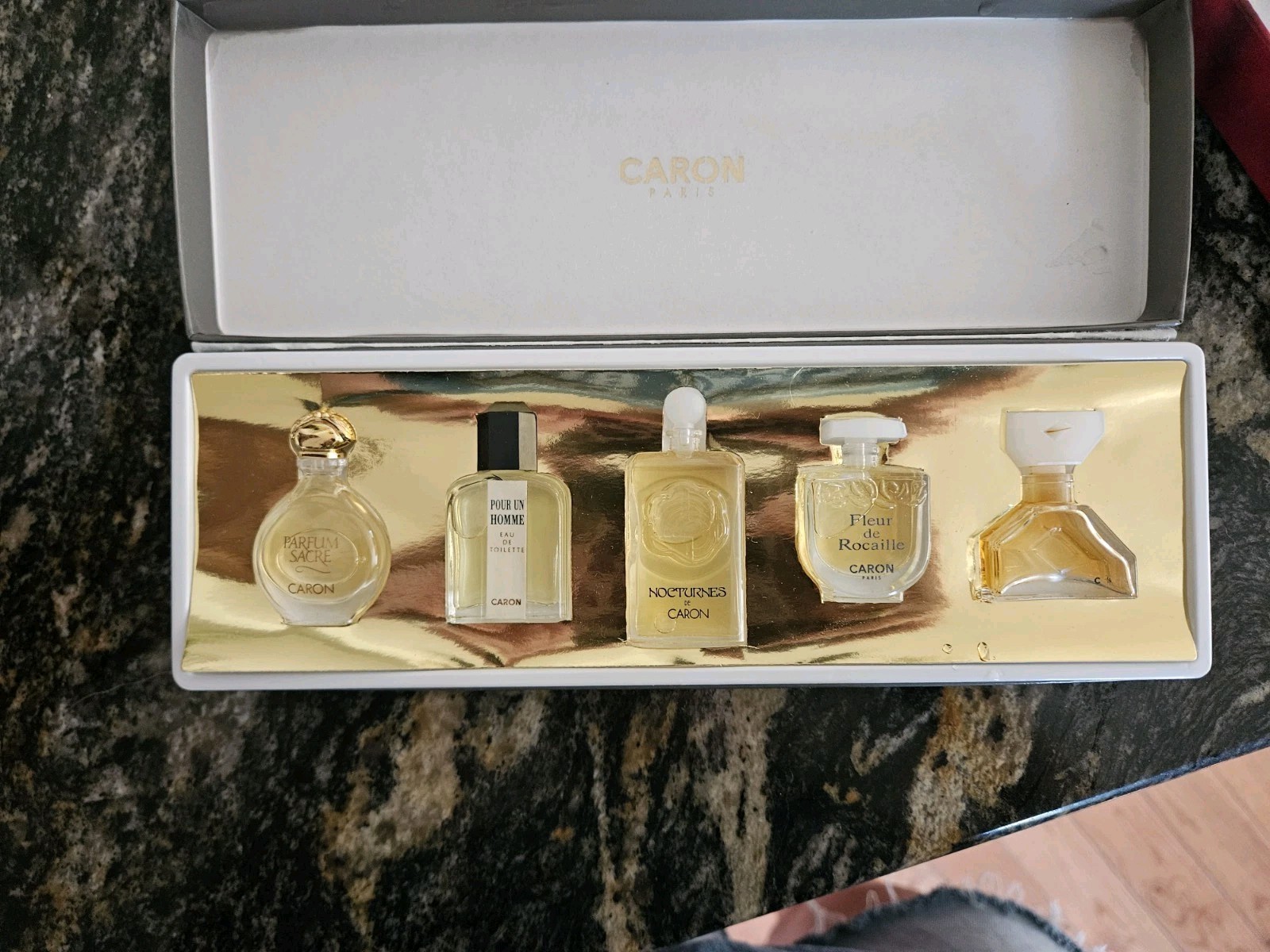 Vintage Caron Paris Mini Perfume Set –  Rare Collectible Minis - Original Box