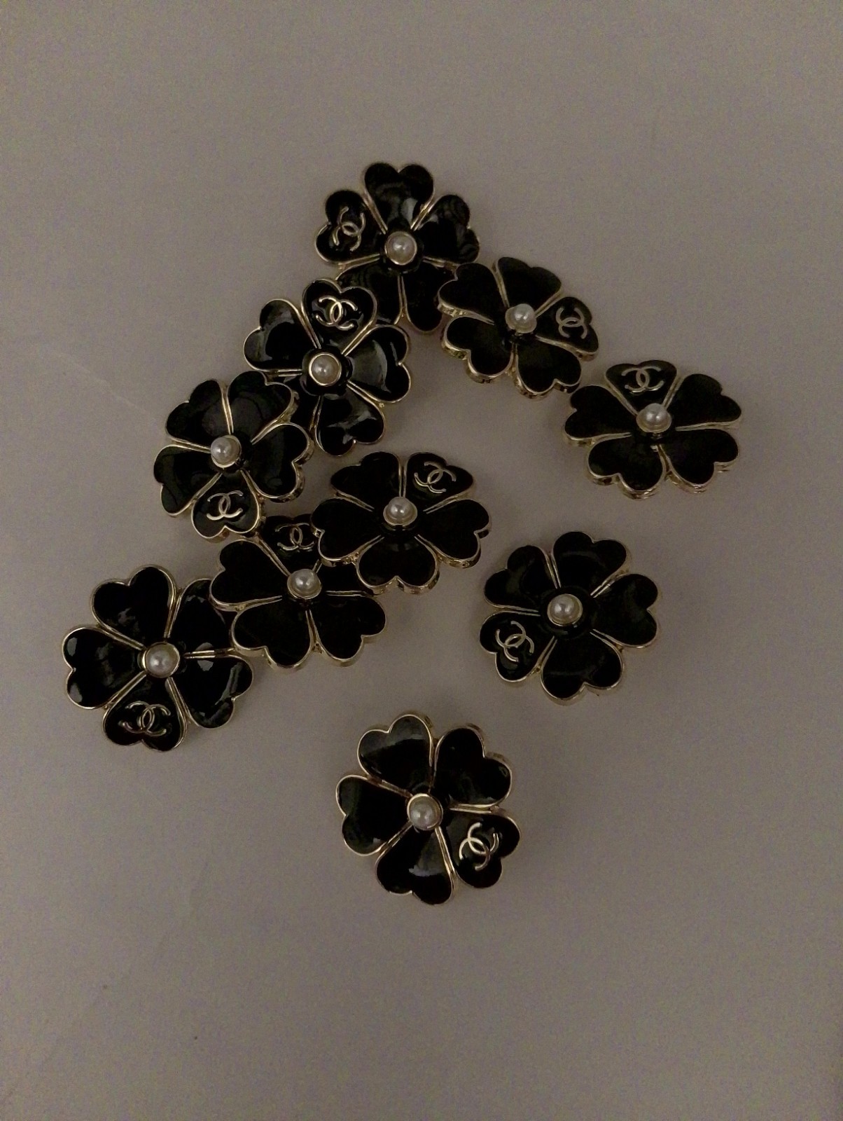 Lot Of ten 22Mm Designer Cc Vintage Button Gold Tone Chanel 10 BUTTONS Lot Of ten 22Mm Designer Cc Vintage Button Gold Tone Chanel 10 BUTTONS