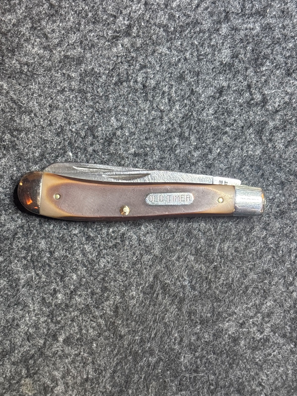 Vintage Schrade USA Old Timer 2 Blade Trapper Knife 94OT Delrin 940T Vintage Schrade USA Old Timer 2 Blade Trapper Knife 94OT Delrin 940T