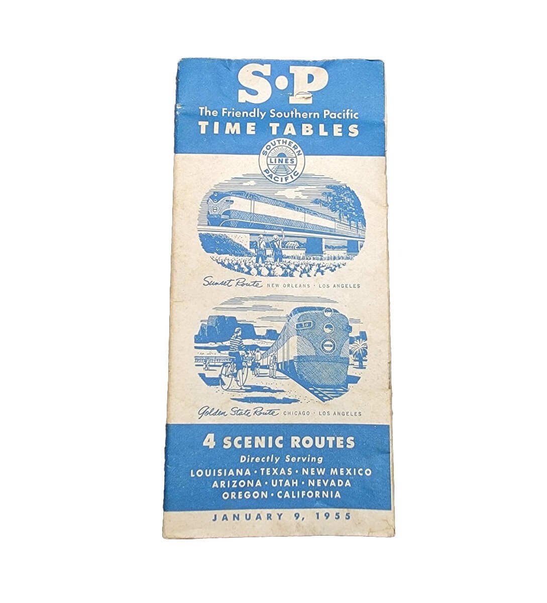 1955 Southern Pacific Railroad Time Table Sunset Shasta Overland Golden State 1955 Southern Pacific Railroad Time Table Sunset Shasta Overland Golden State