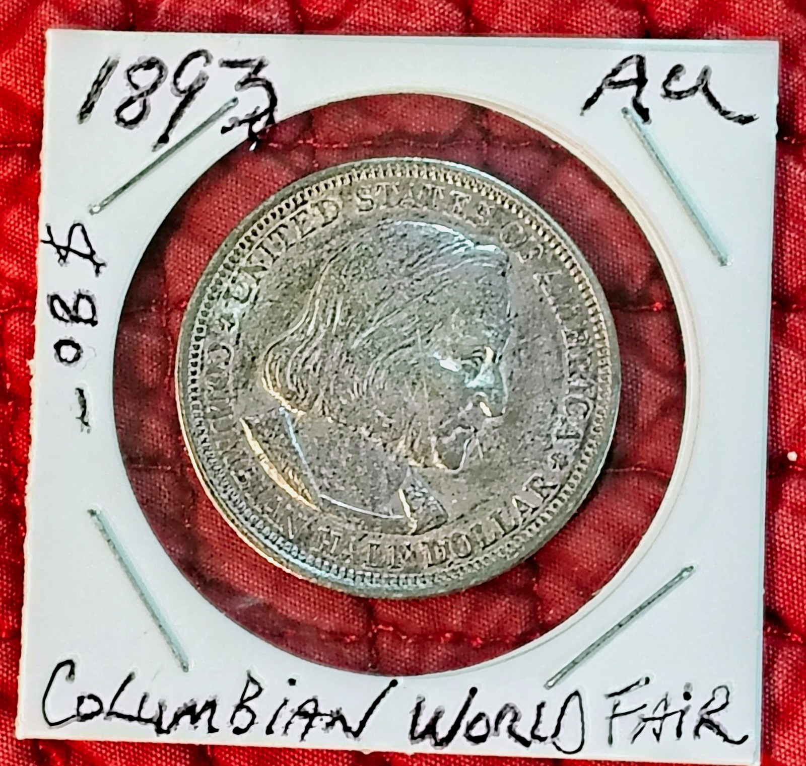 1893 Columbian Exposition Chicago World’s Fair Commemorative Half Dollar Coin