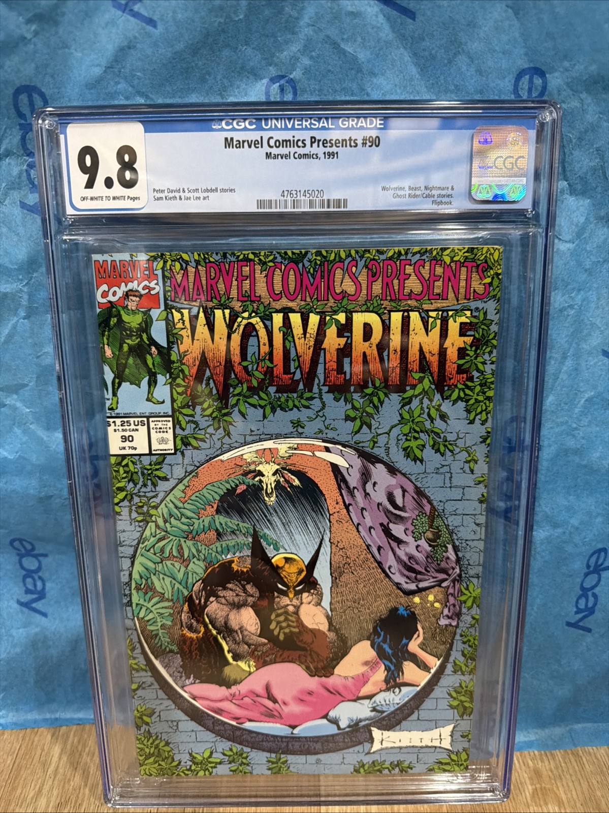 Marvel Comics Presents 90 Wolverine CGC 9.8 Ghost Rider 1991 Sam Keith Graded Marvel Comics Presents 90 Wolverine CGC 9.8 Ghost Rider 1991 Sam Keith Graded