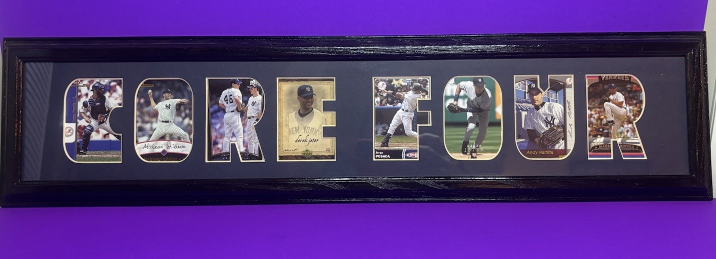 NY Yankees Core Four Framed Card Display Jeter /Rivera / Pettitte / Posada NY Yankees Core Four Framed Card Display Jeter /Rivera / Pettitte / Posada