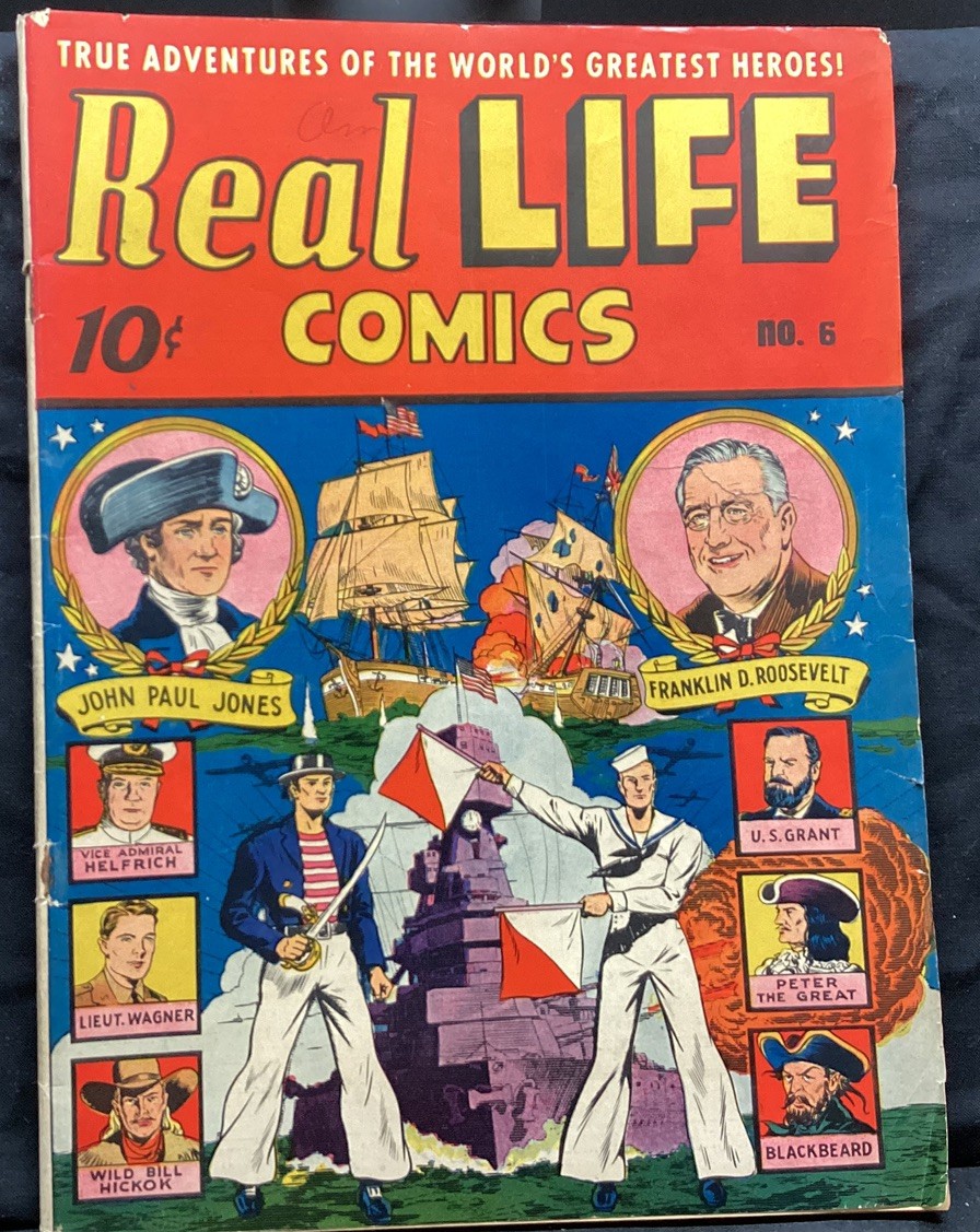 Vintage rare 1942 REAL LIFE Comics Picture Magazine #6 Vintage rare 1942 REAL LIFE Comics Picture Magazine #6