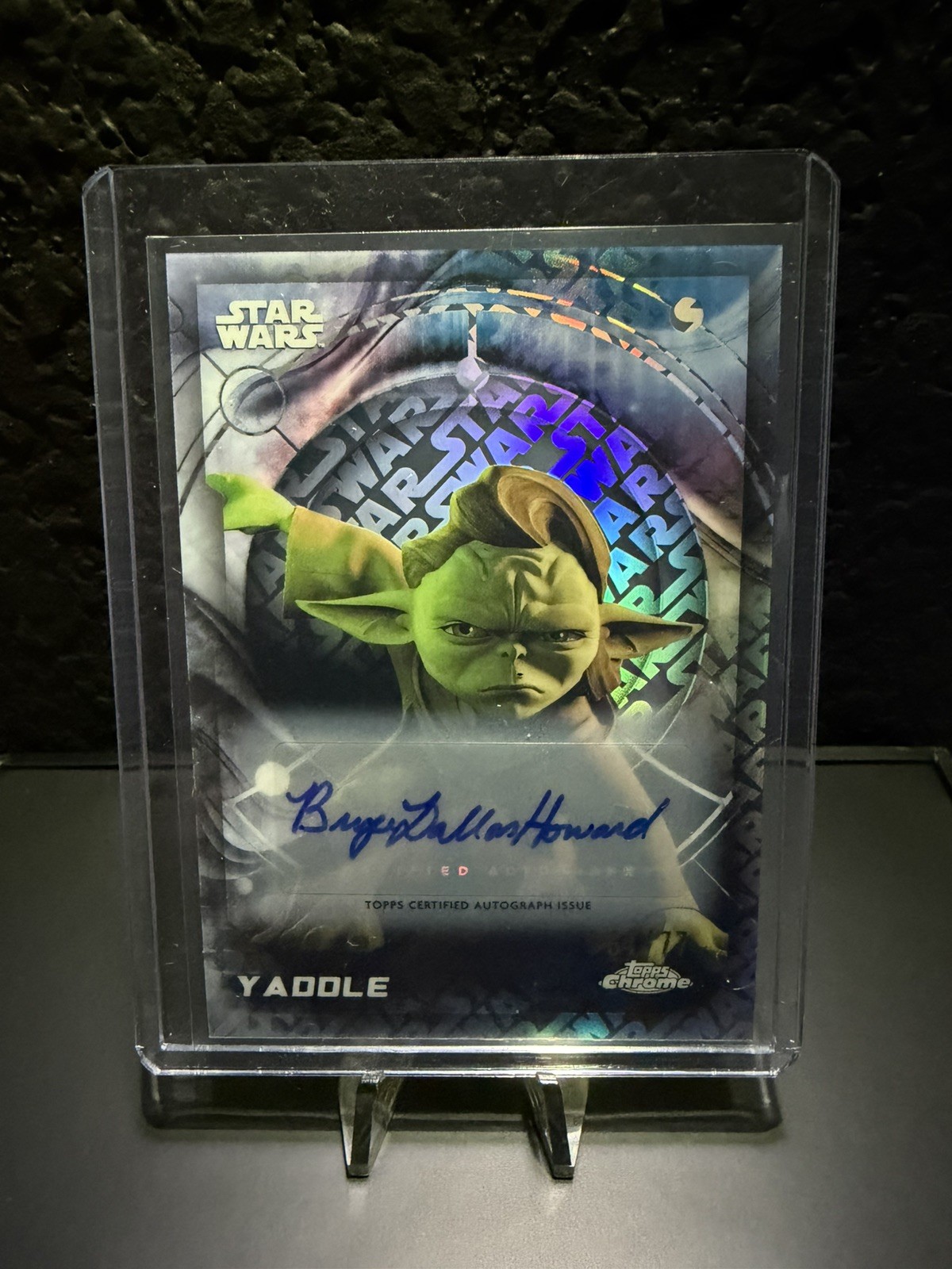 Topps 2026 Star Wars Chrome Yaddle Autograph LogoFractor /77 Topps 2026 Star Wars Chrome Yaddle Autograph LogoFractor /77