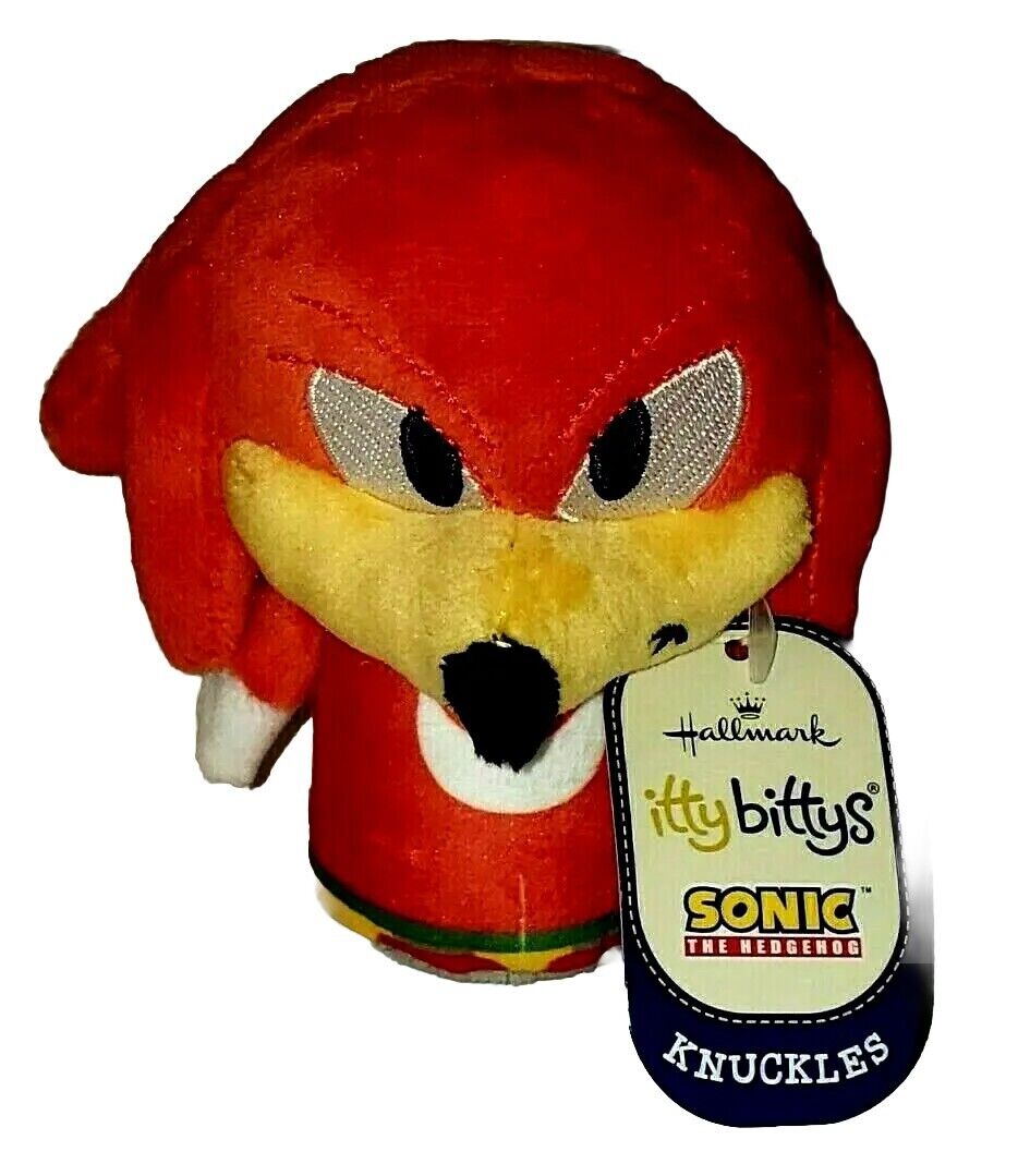 Hallmark Itty Bittys KNUCKLES (Sonic The Hedgehog) NWT Plush Stuffed Toy NEW