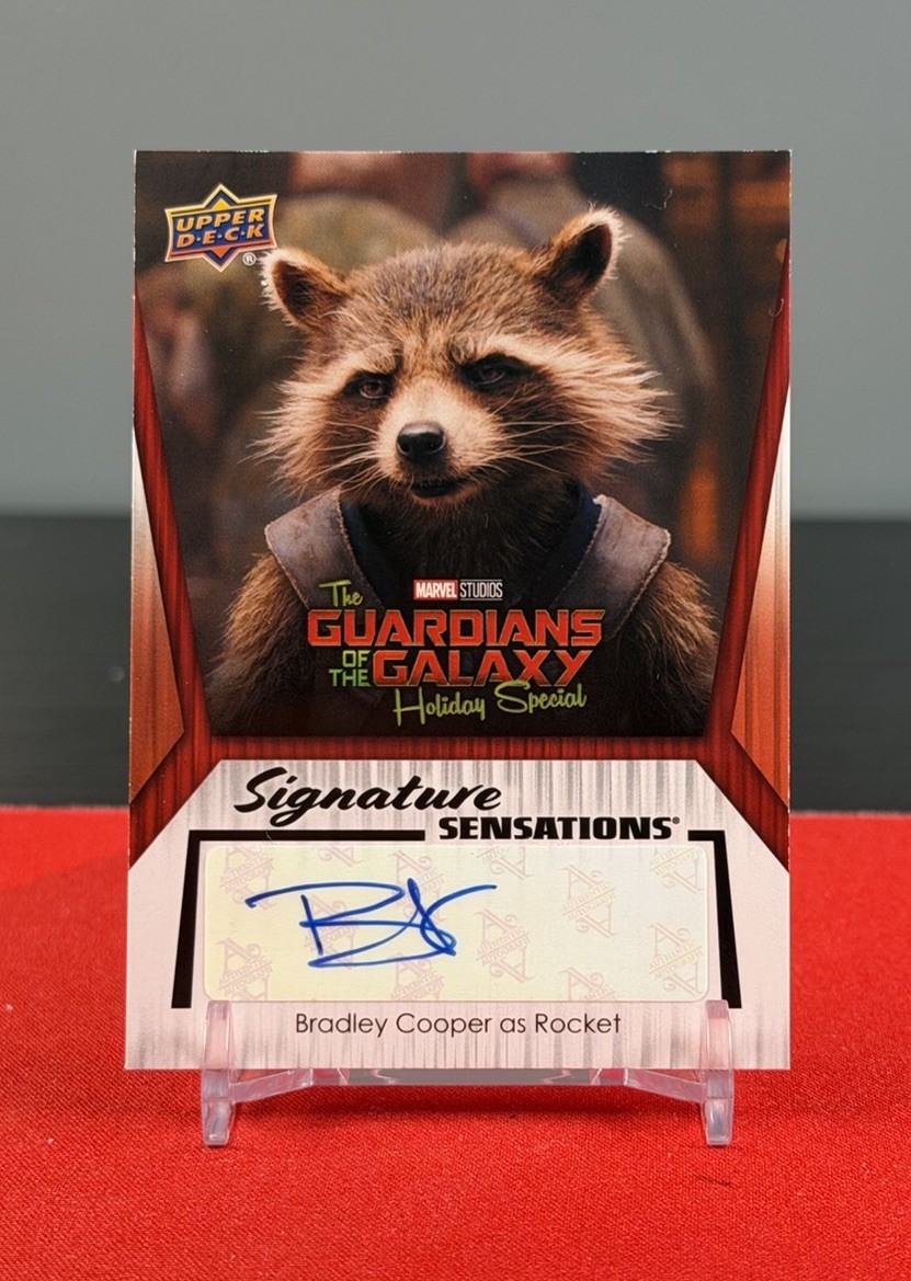 2024 Upper Deck Marvel Studios Series 1 Bradley Cooper as Rocket Raccon Auto SSP 2024 Upper Deck Marvel Studios Series 1 Bradley Cooper as Rocket Raccon Auto SSP