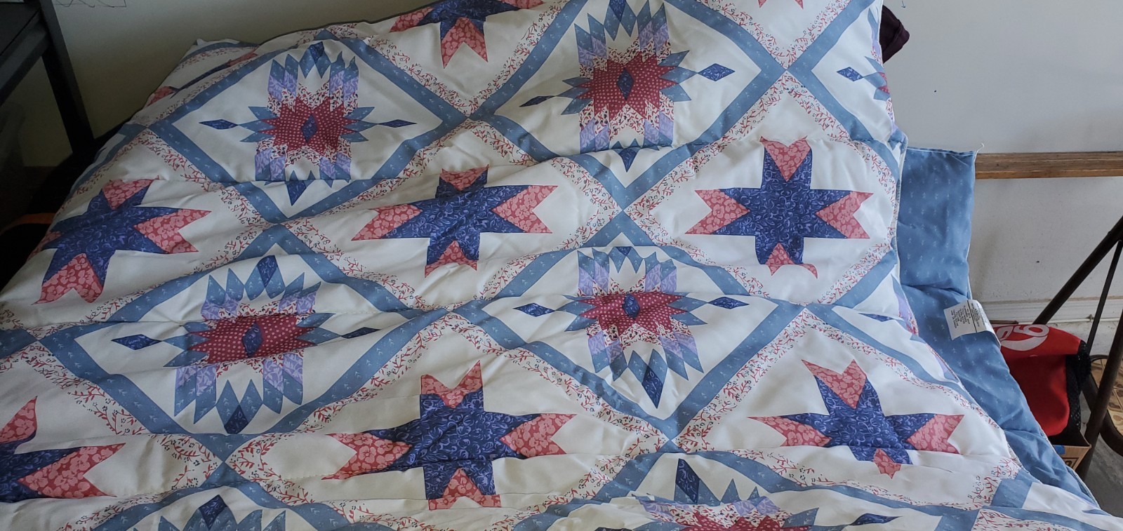 Granny Core Star Medallion Comforter Bed Spread Full/Queen Excellent Condition Granny Core Star Medallion Comforter Bed Spread Full/Queen Excellent Condition