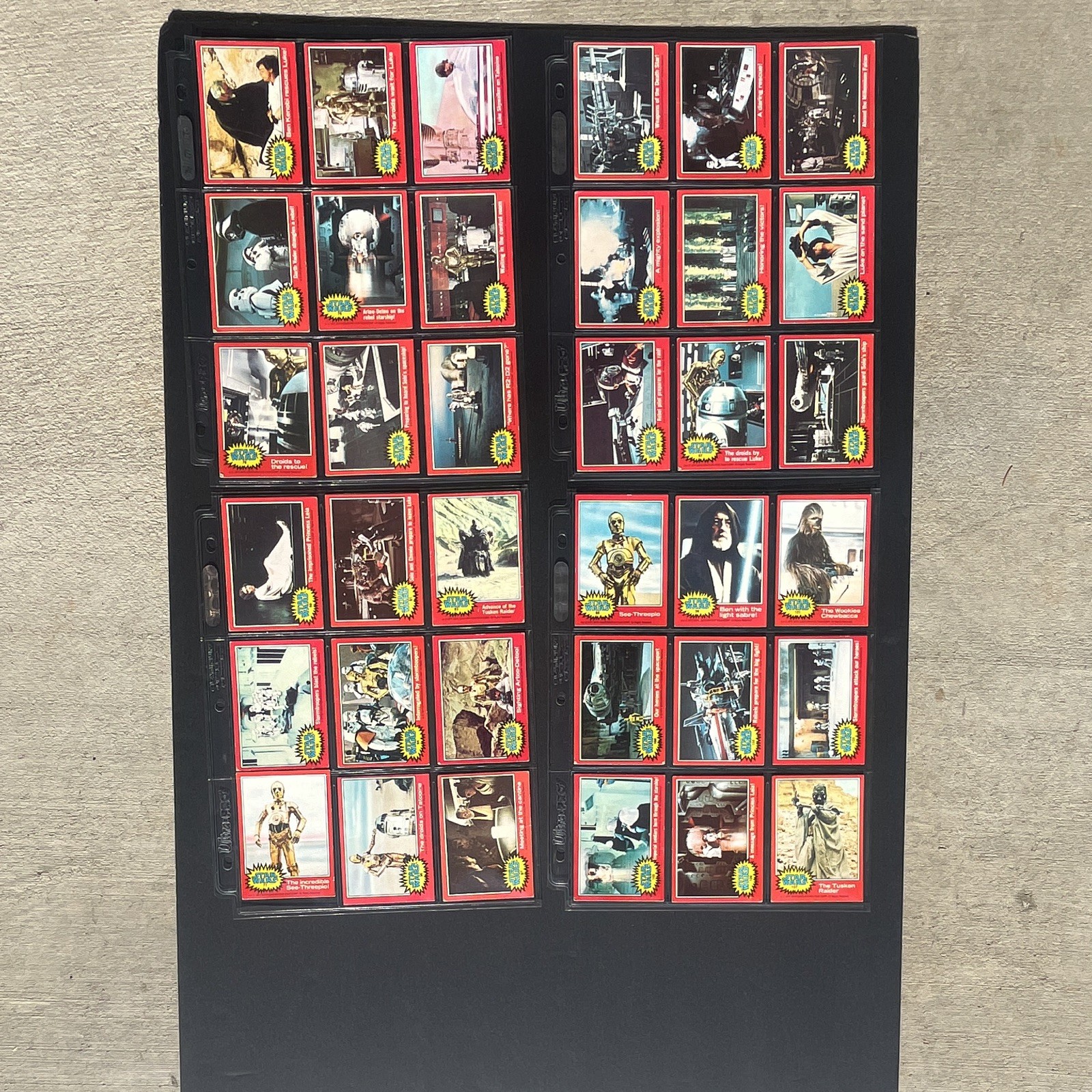 1977 Star Wars Series 2 Red complete set (67-132) no stickers 1977 Star Wars Series 2 Red complete set (67-132) no stickers