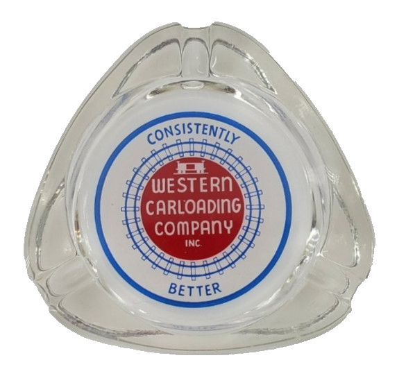 Vintage Marketing Ashtray Western Carloading Company Inc. Los Angeles California