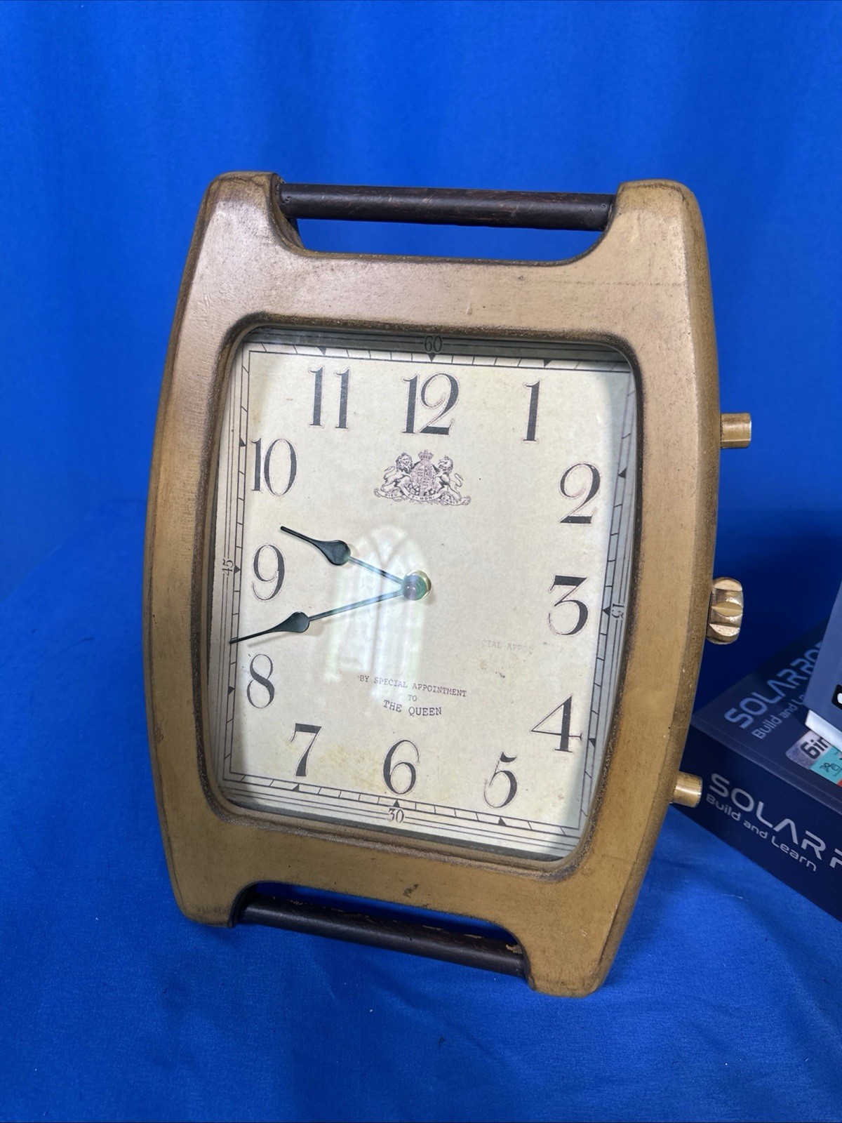 Unique Large Watch Clock special appointment to the queen 14” Tall 10 1/2 Wide Unique Large Watch Clock special appointment to the queen 14” Tall 10 1/2 Wide