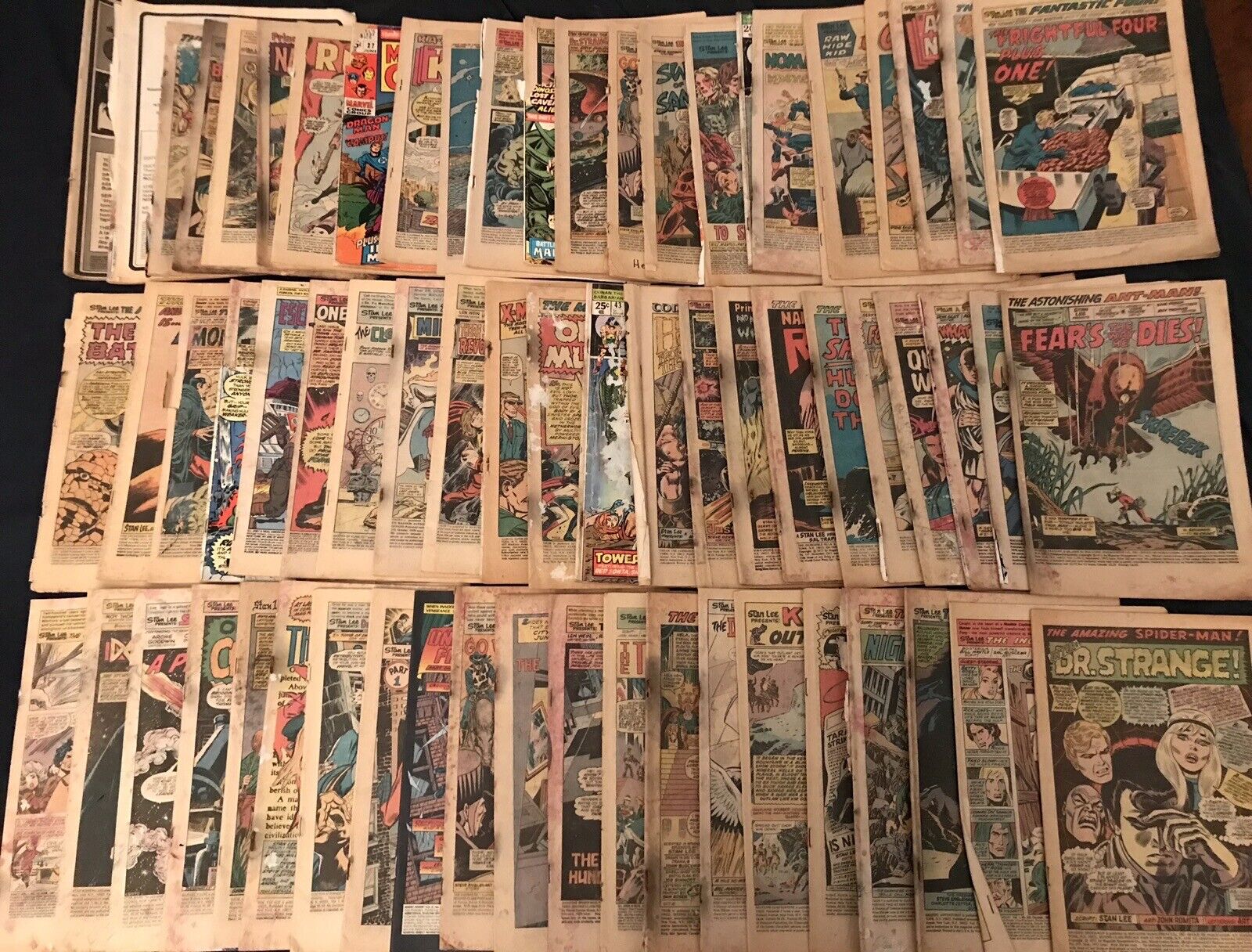 HUGE MARVEL LOT of 66 Coverless comics: Amazing Spider-Man, Hulk, Avengers, Thor