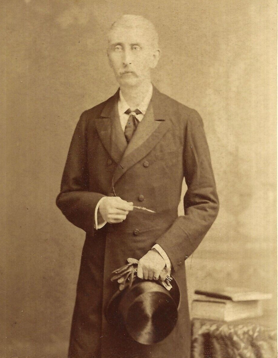 Victorian Cabinet Card Photo Sir George William Forrest (Bourne Shepherd India)
