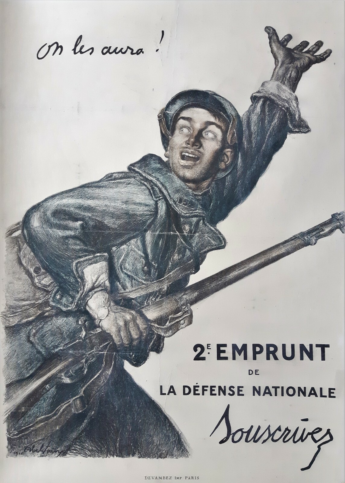 Original French Great War Poster Original French Great War Poster