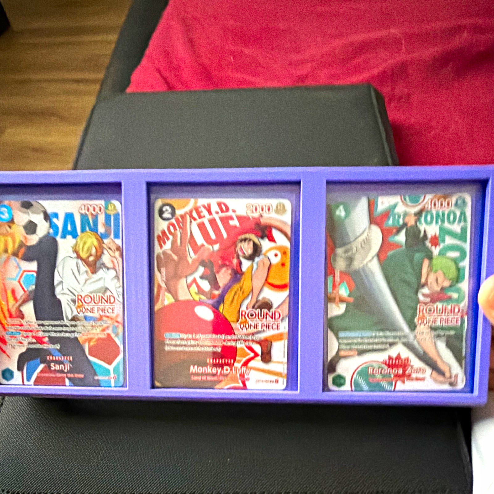 Bandai One Piece Round One Trading Cards Lot of 3 Luffy Sanji Zoro