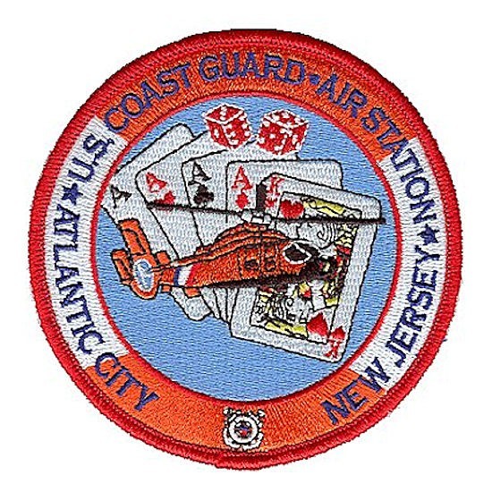 Atlantic City AS NJ cards dice color 2005 W4349 USCG Coast Guard patch