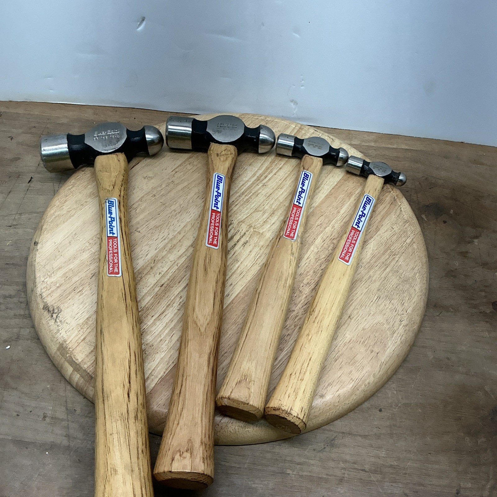 Vintage Blue Point Tools Ball Peen 4-Piece Hammer Set New Old Stock USA(B)
