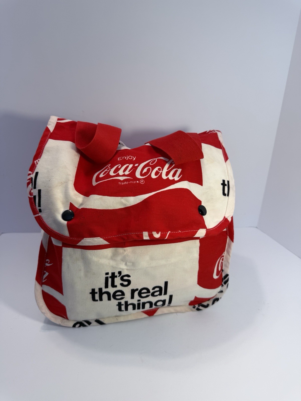 VTG 1972 Coca-Cola Canvas Backpack Bag Advertising Logo \ VTG 1972 Coca-Cola Canvas Backpack Bag Advertising Logo \
