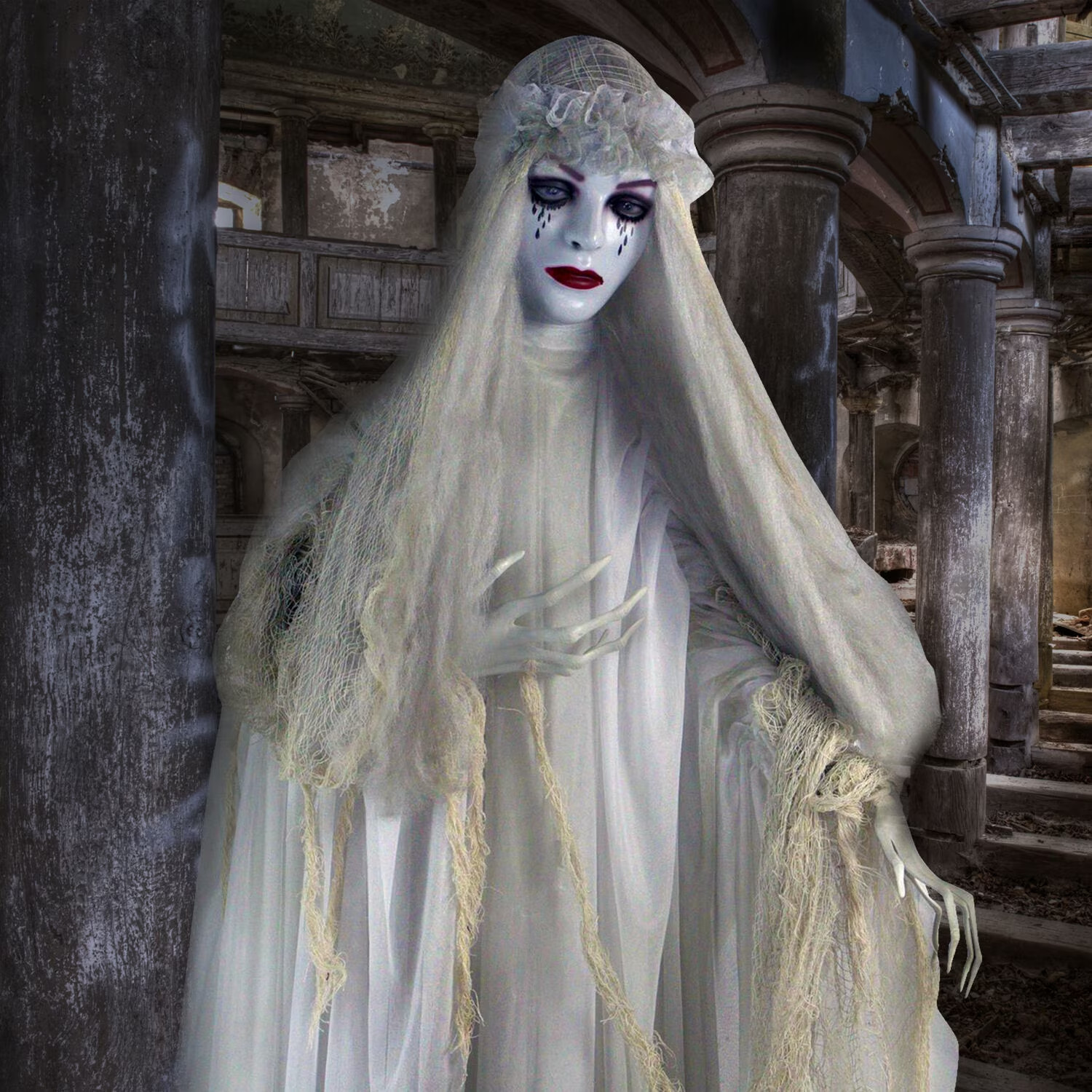 6.5 Ft Life-Size Animated Bride Animatronic Halloween Decoration 2026 6.5 Ft Life-Size Animated Bride Animatronic Halloween Decoration 2026