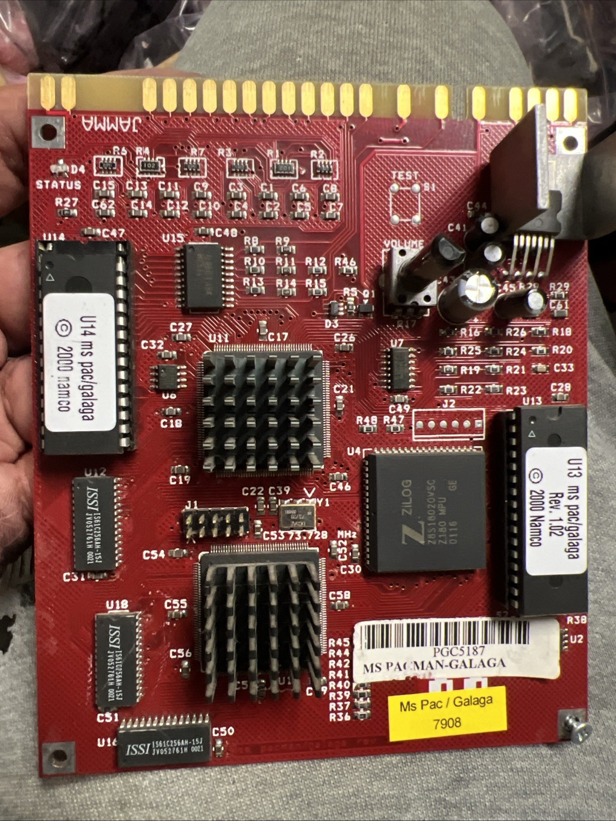 Namco 20 Year Reunion: Ms. Pac-Man / Galaga Arcade Video Game Board Original.... Namco 20 Year Reunion: Ms. Pac-Man / Galaga Arcade Video Game Board Original....