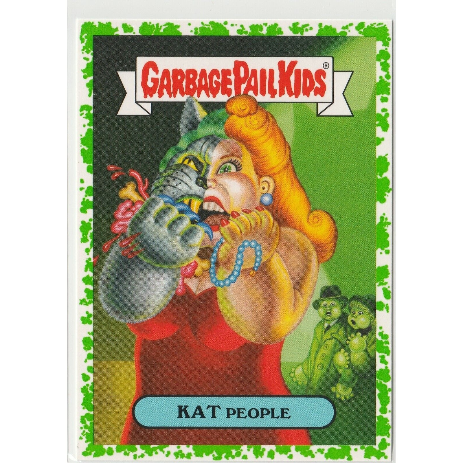 Kat People #13a Puke Green Garbage Pail Kids GPK 2018 Oh, the Horror-ible Kat People #13a Puke Green Garbage Pail Kids GPK 2018 Oh, the Horror-ible