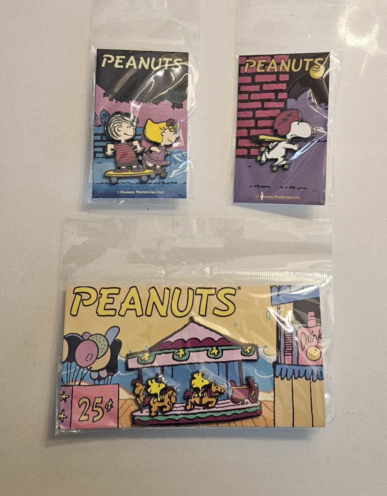 2026 SDCC Convention Exclusive Peanuts Pintrill Pins & Tote Bag 2026 SDCC Convention Exclusive Peanuts Pintrill Pins & Tote Bag
