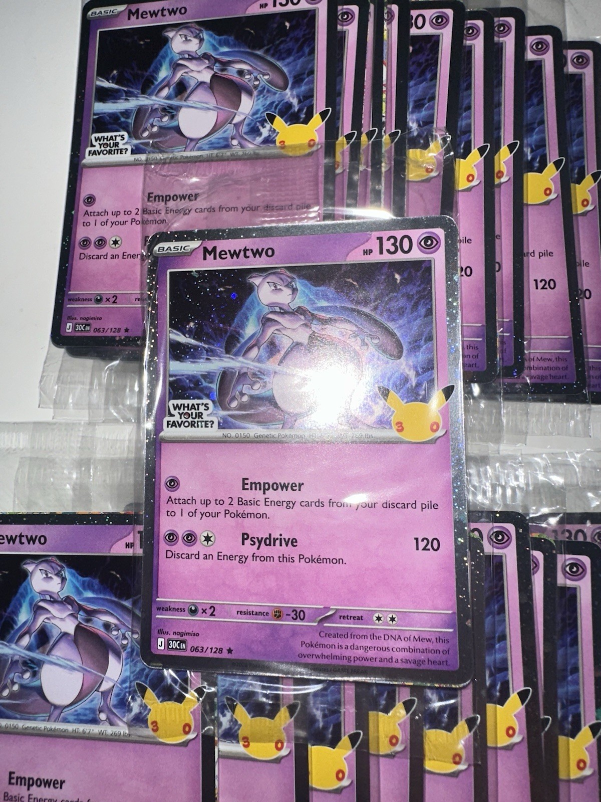 Lot of (20) Pokemon 30th Anniversary Mew Celebrations Promo Card Target Exc