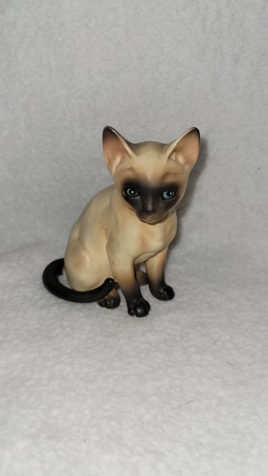 Vintage 1960’s Lefton Siamese Cat Figurine Figure Ceramic H4032 3.75\