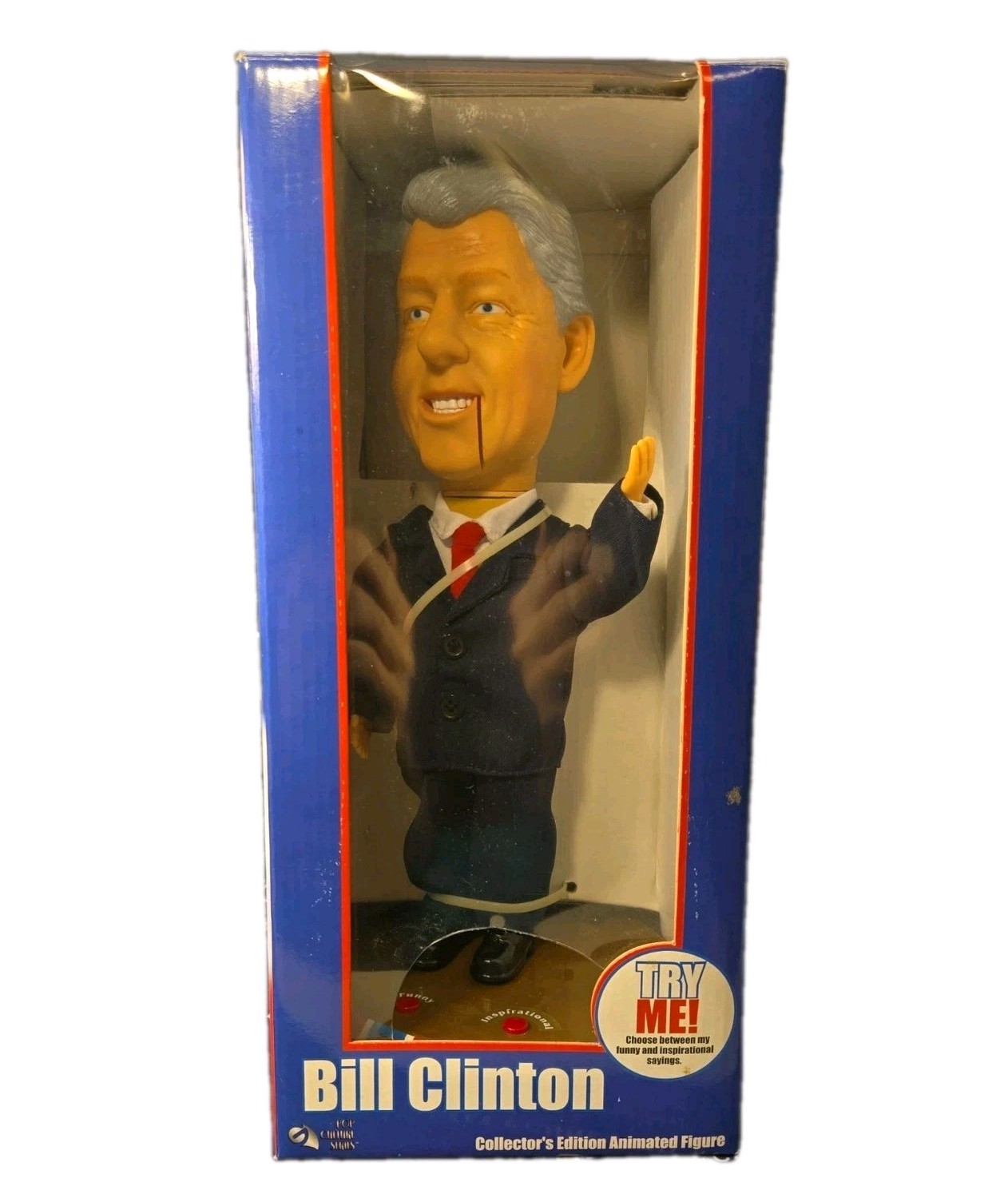 2004 Bill Clinton Talking Gemmy Doll Collector's Edition Animated Figure 2004 Bill Clinton Talking Gemmy Doll Collector's Edition Animated Figure