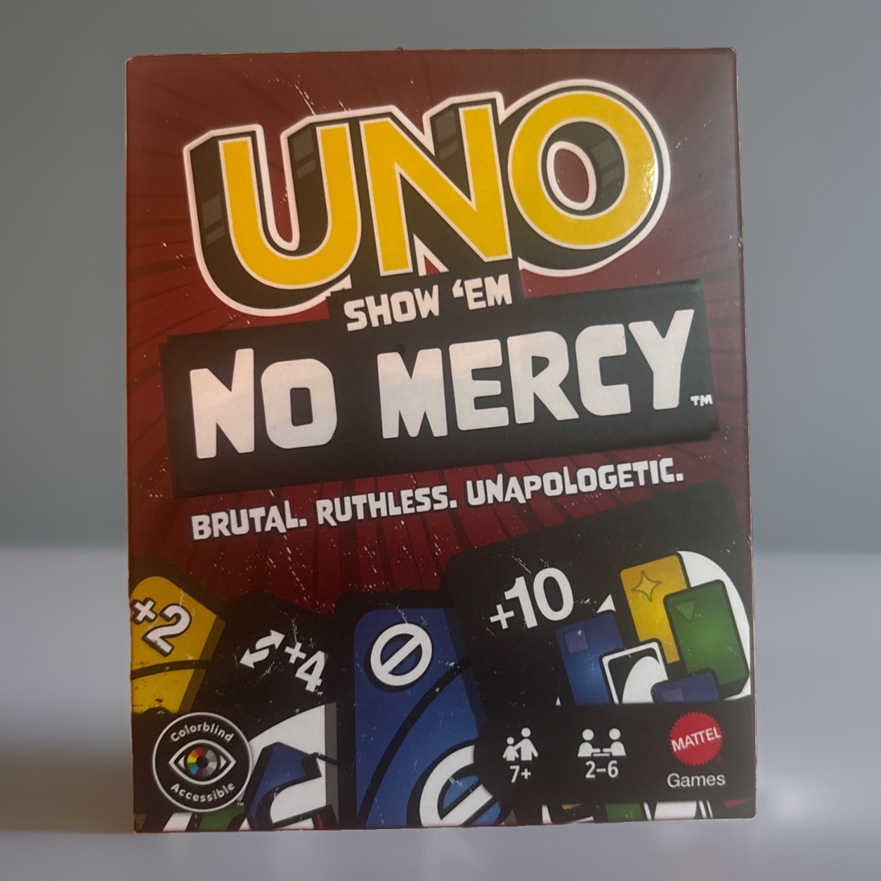 UNO Show 'Em NO MERCY Edition Card Game 168 Cards 2-6 Players UNO Show 'Em NO MERCY Edition Card Game 168 Cards 2-6 Players