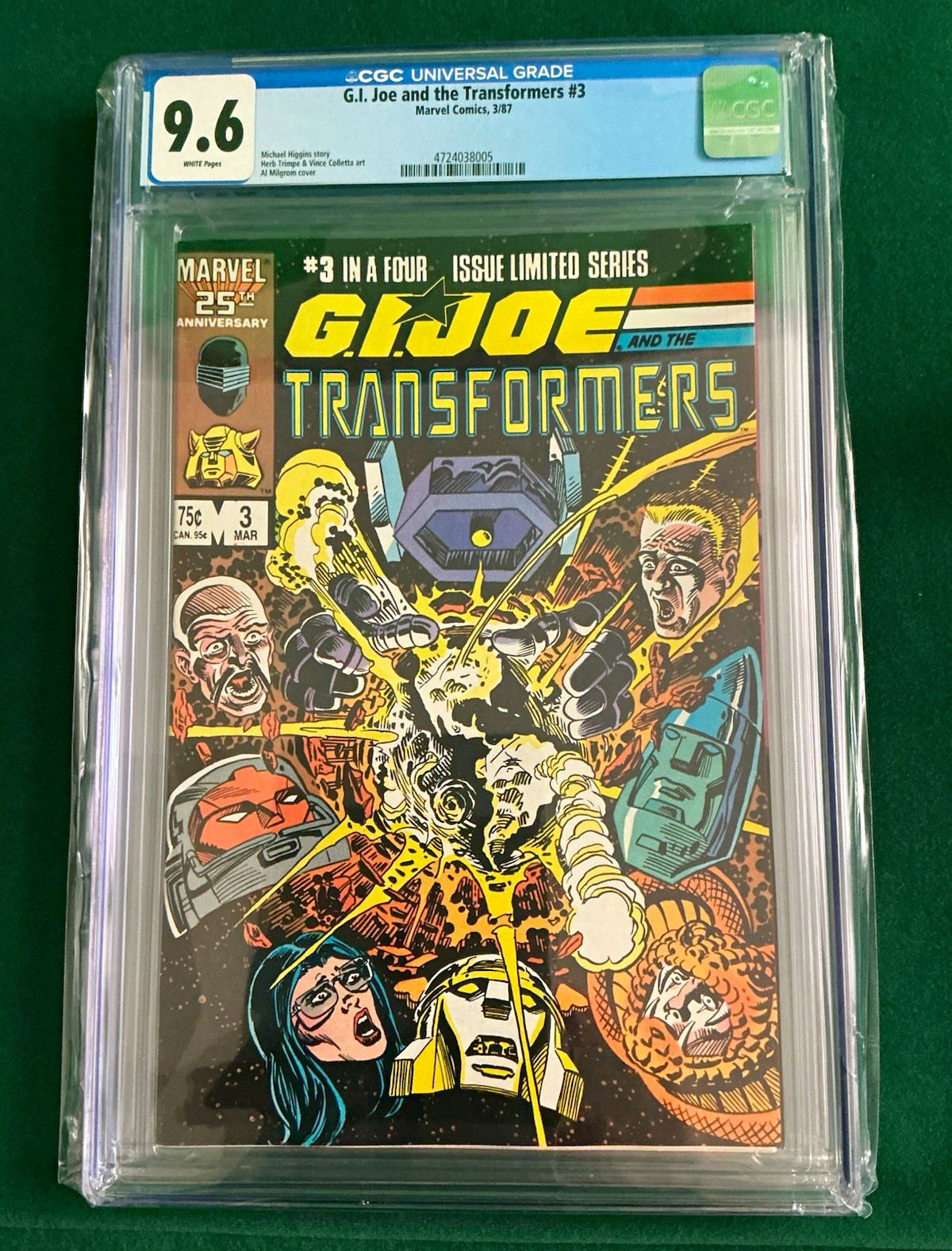 Marvel G.I. Joe and the Transformers #3 CGC 9.6 (1987) First Printing Marvel G.I. Joe and the Transformers #3 CGC 9.6 (1987) First Printing