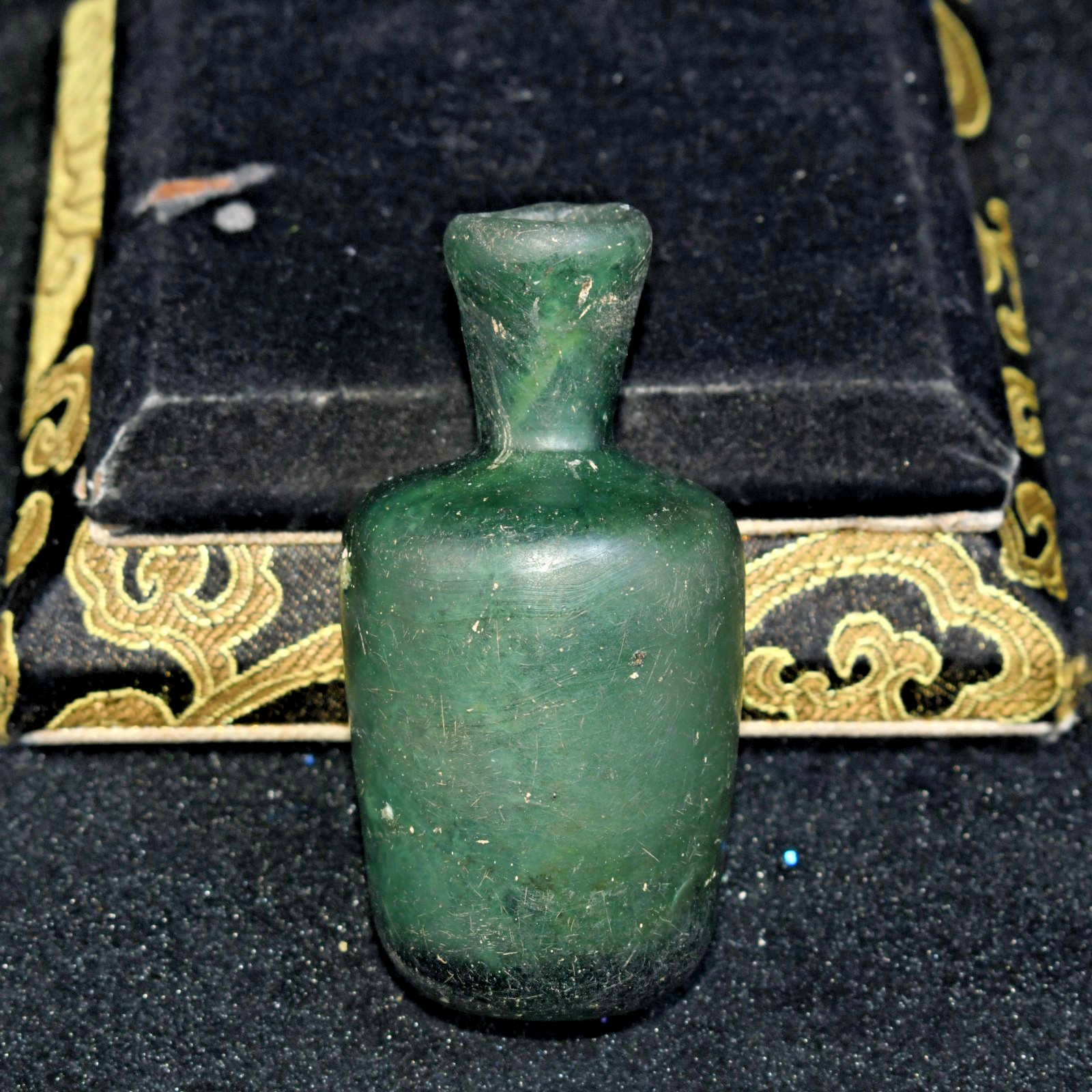 Rare Intact Ancient Roman Glass Bottle in Perfect Condition from Israel