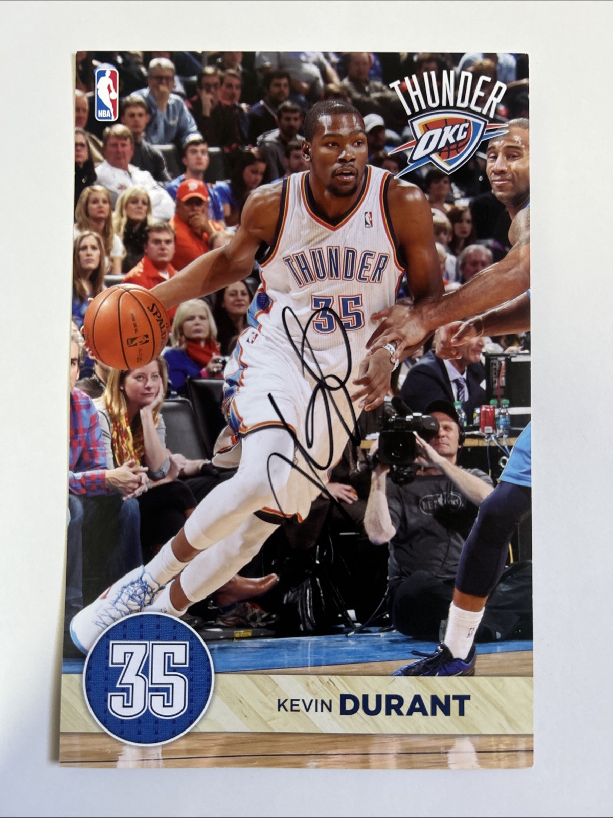 Kevin Durant Oklahoma Thunder Signed Poster 8x5 Authenticated / Provided By OKC Kevin Durant Oklahoma Thunder Signed Poster 8x5 Authenticated / Provided By OKC