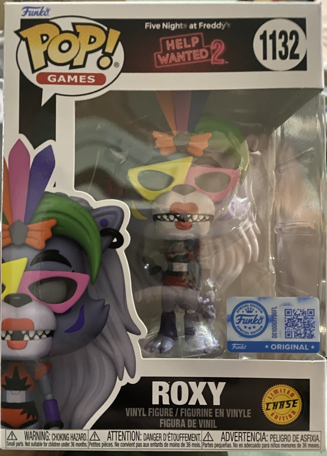 Funko Pop Roxy CHASE Fnaf Help Wanted 2 Special Edition #1132 Funko Pop Roxy CHASE Fnaf Help Wanted 2 Special Edition #1132