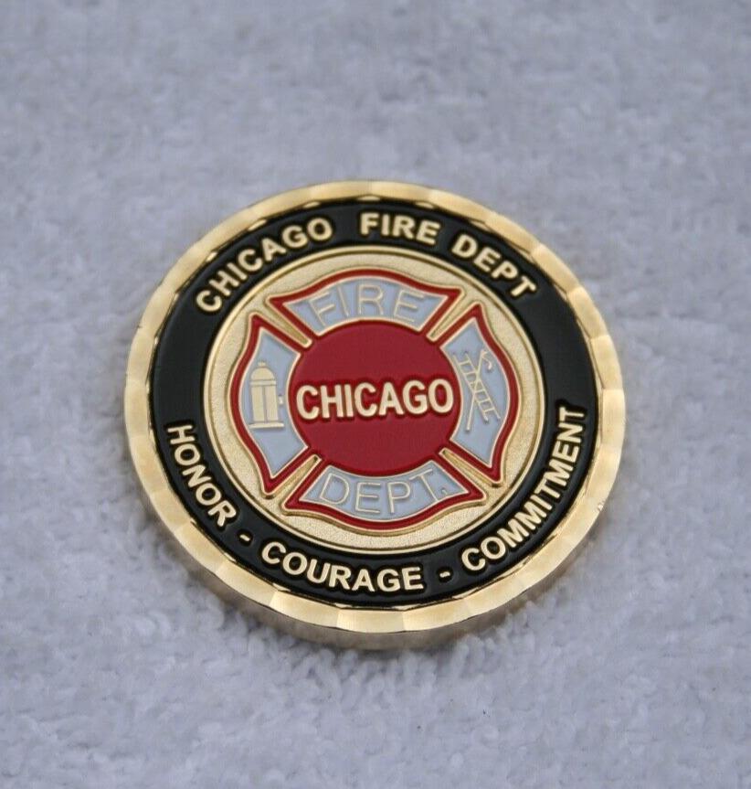 Chicago Fire Department challenge coin honor guard