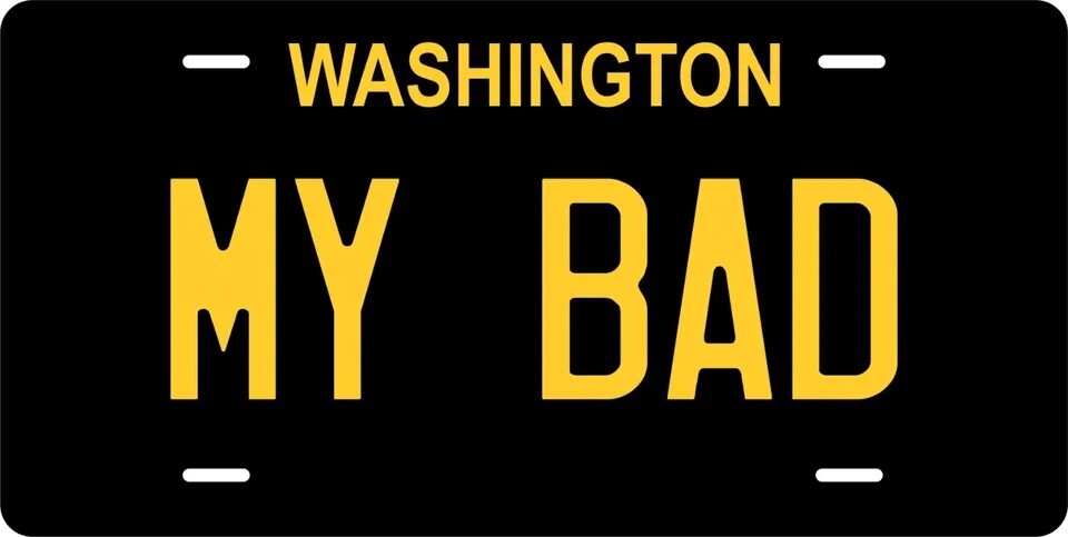 Washington Black Custom State License Plate Personalized 12 Washington Black Custom State License Plate Personalized 12