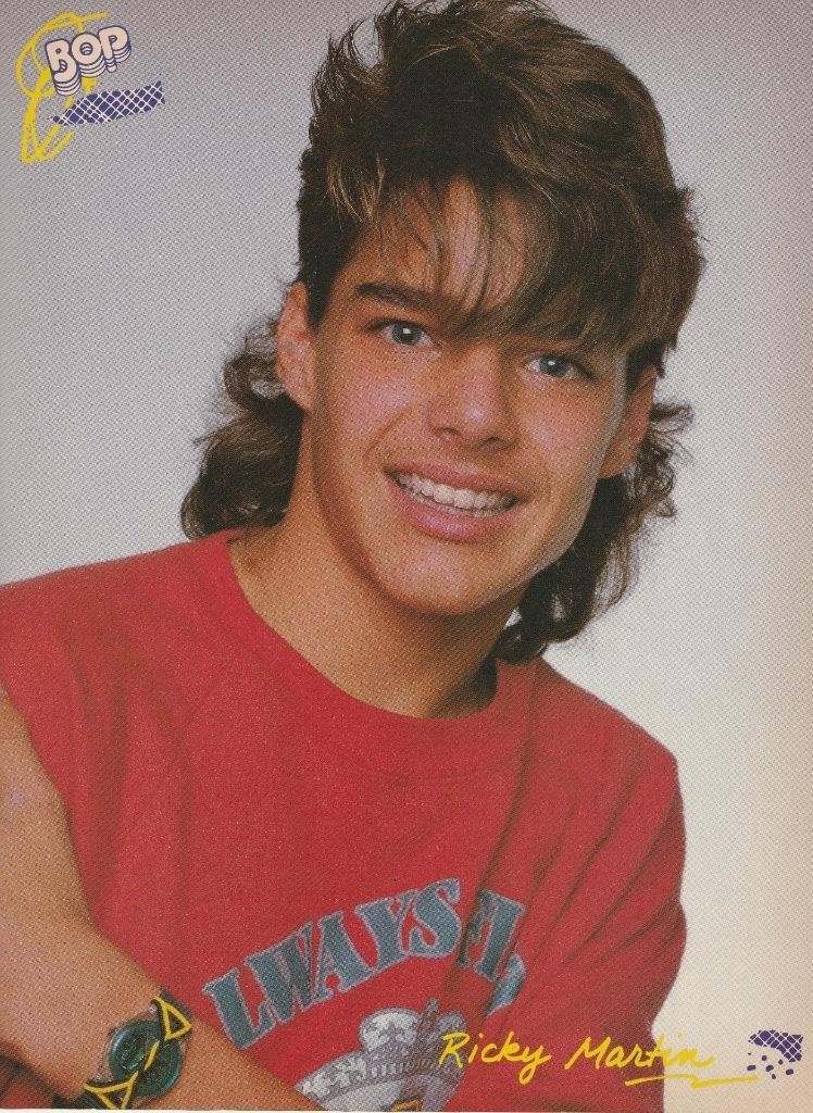 Ricky Martin Menudo teen pinup clipping vintage 80s Bop red shirt young boy Bop Ricky Martin Menudo teen pinup clipping vintage 80s Bop red shirt young boy Bop