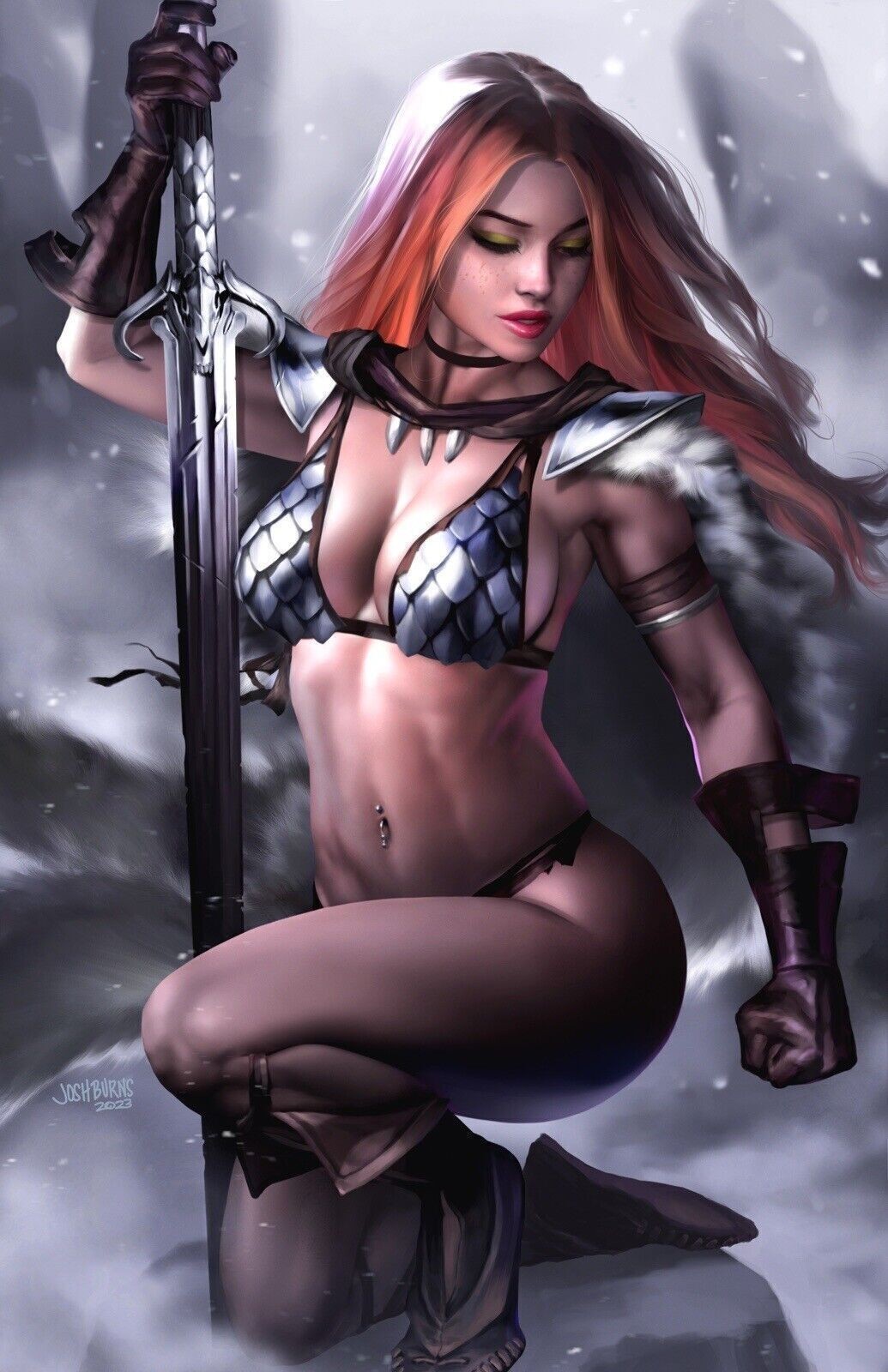 Vampirella versus Red Sonja #5 [2023] Josh Burns Cover U / MA#4