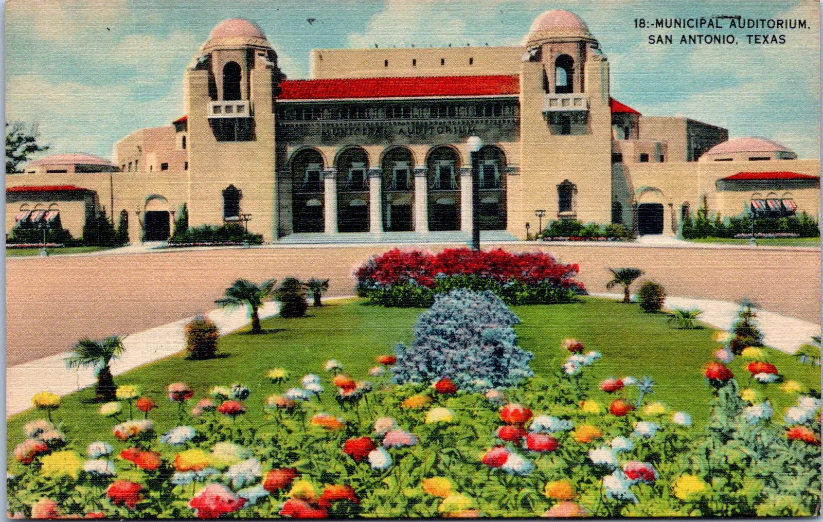 San Antonio, Texas - Municipal Auditorium 1942 Postcard San Antonio, Texas - Municipal Auditorium 1942 Postcard