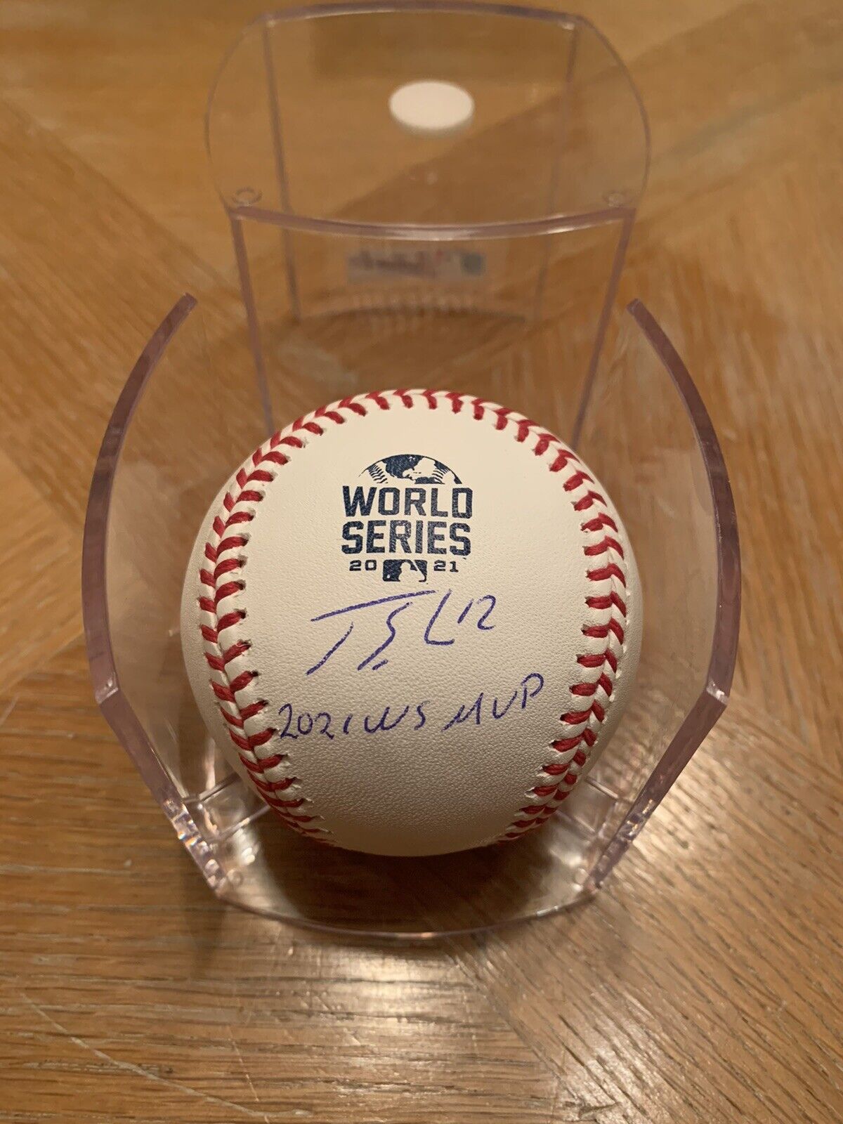 Jorge Soler Autographed Baseball World Series 2021 Atlanta Braves Signed W/Cube