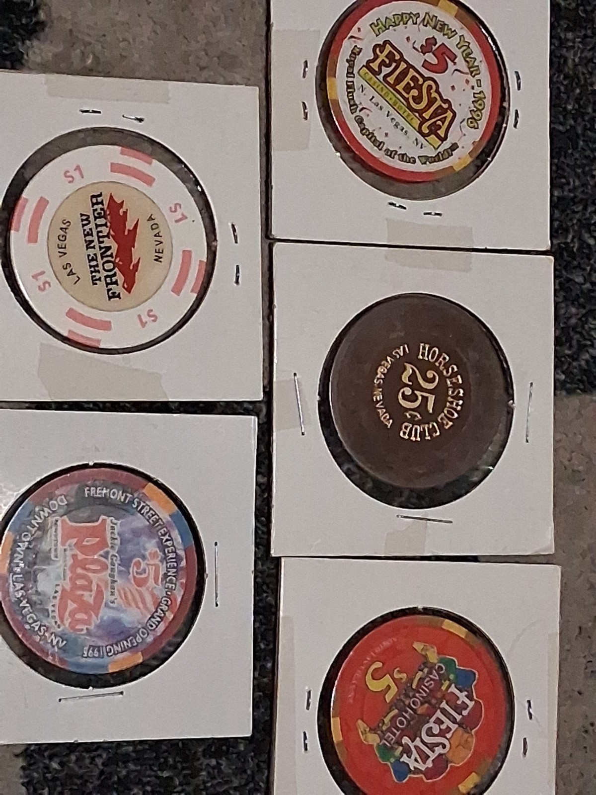 Rare old collectible Las Vegas casino chip Lot totaling $16.25 in chips Rare old collectible Las Vegas casino chip Lot totaling $16.25 in chips