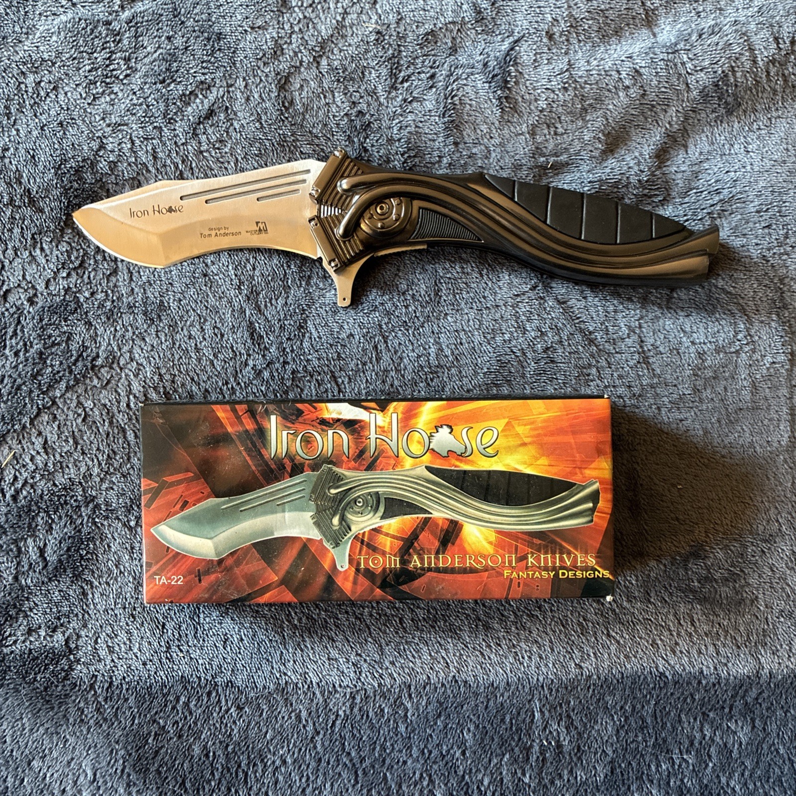 Tom Anderson Iron Horse Pocket Knife TA-22 Fantasy Folding Blade Master Cutlery Tom Anderson Iron Horse Pocket Knife TA-22 Fantasy Folding Blade Master Cutlery