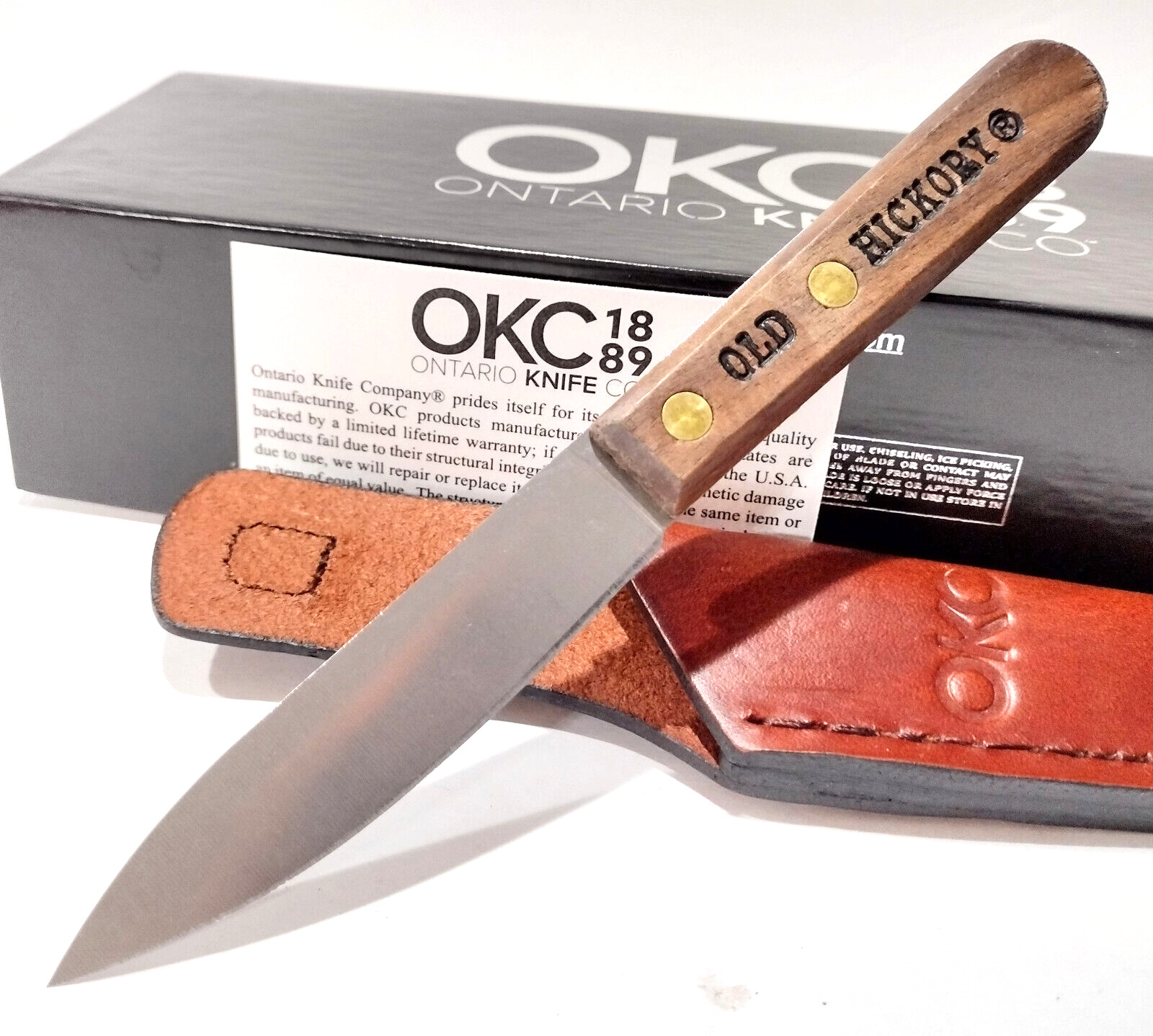 Ontario Knife Company Old Hickory Hardwood OH7027 Bird and Trout Knife OKC Fish