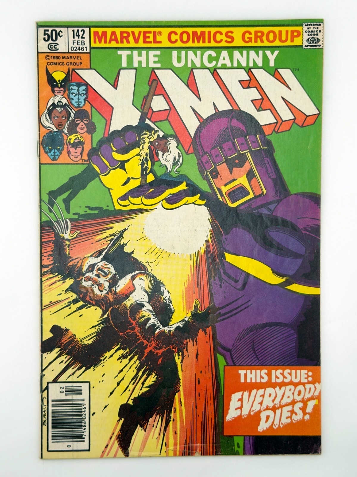 Uncanny X-Men #142 Newsstand 1981 Marvel Days of Future Past Part 2 Byrne Key