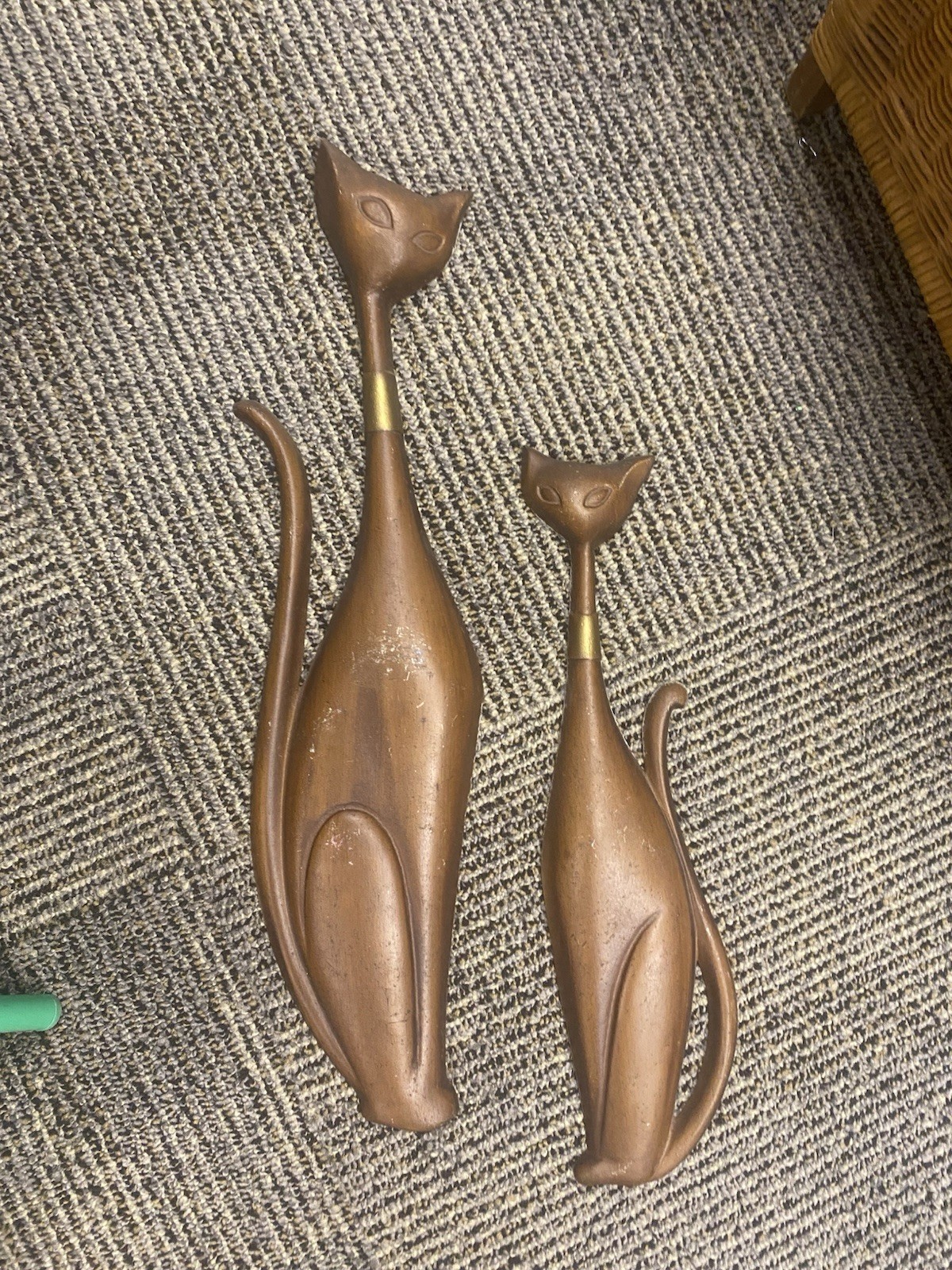 Sexton Siamese Cats USA Set of 2 Metal Cute **Pre-owned**signs of wear Sexton Siamese Cats USA Set of 2 Metal Cute **Pre-owned**signs of wear